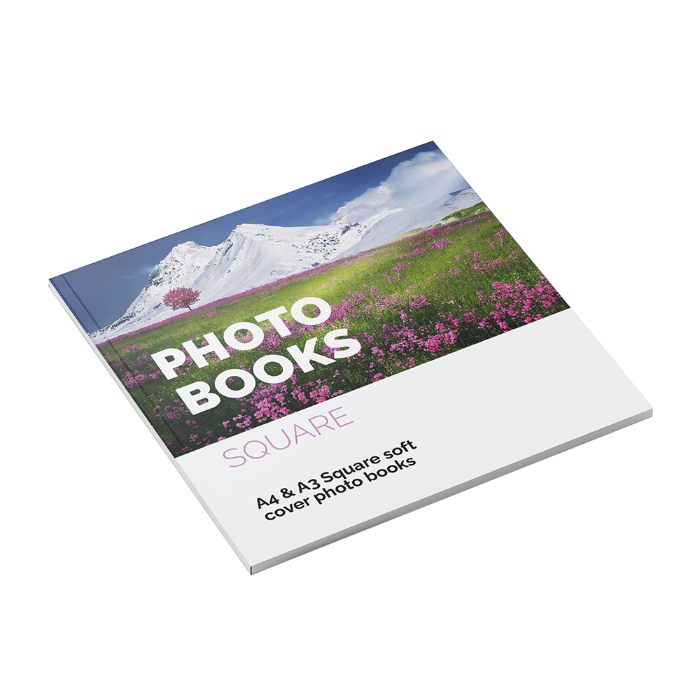 A3 and A4 Square softcover Book Printing
